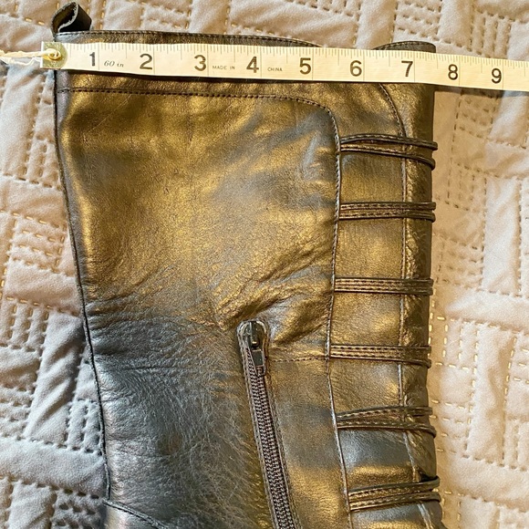 Miz Mooz Normandy Mid Calf Black Leather Riding Boot - Picture 8 of 16